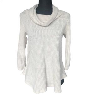 EVERYTHING MUST GO!-  Almost Famous Beige Knit Blouse